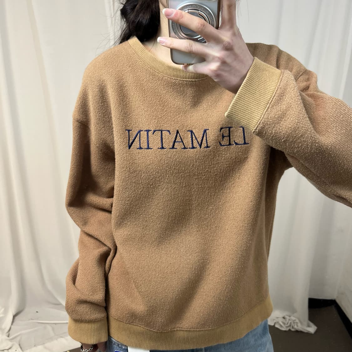 Matin Kim beige knit  상품이미지3