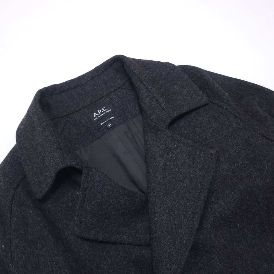 A.P.C. 벨티드 캐시미어 울 코트 상품이미지2