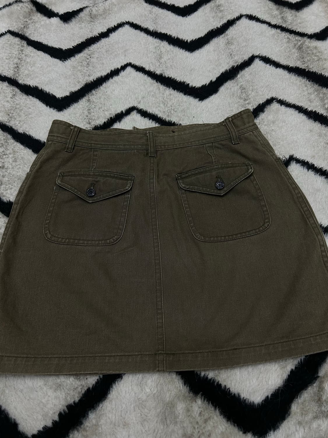 [M]디스이즈네버댓 미니 데님 스커트/카키올리브 상품이미지3