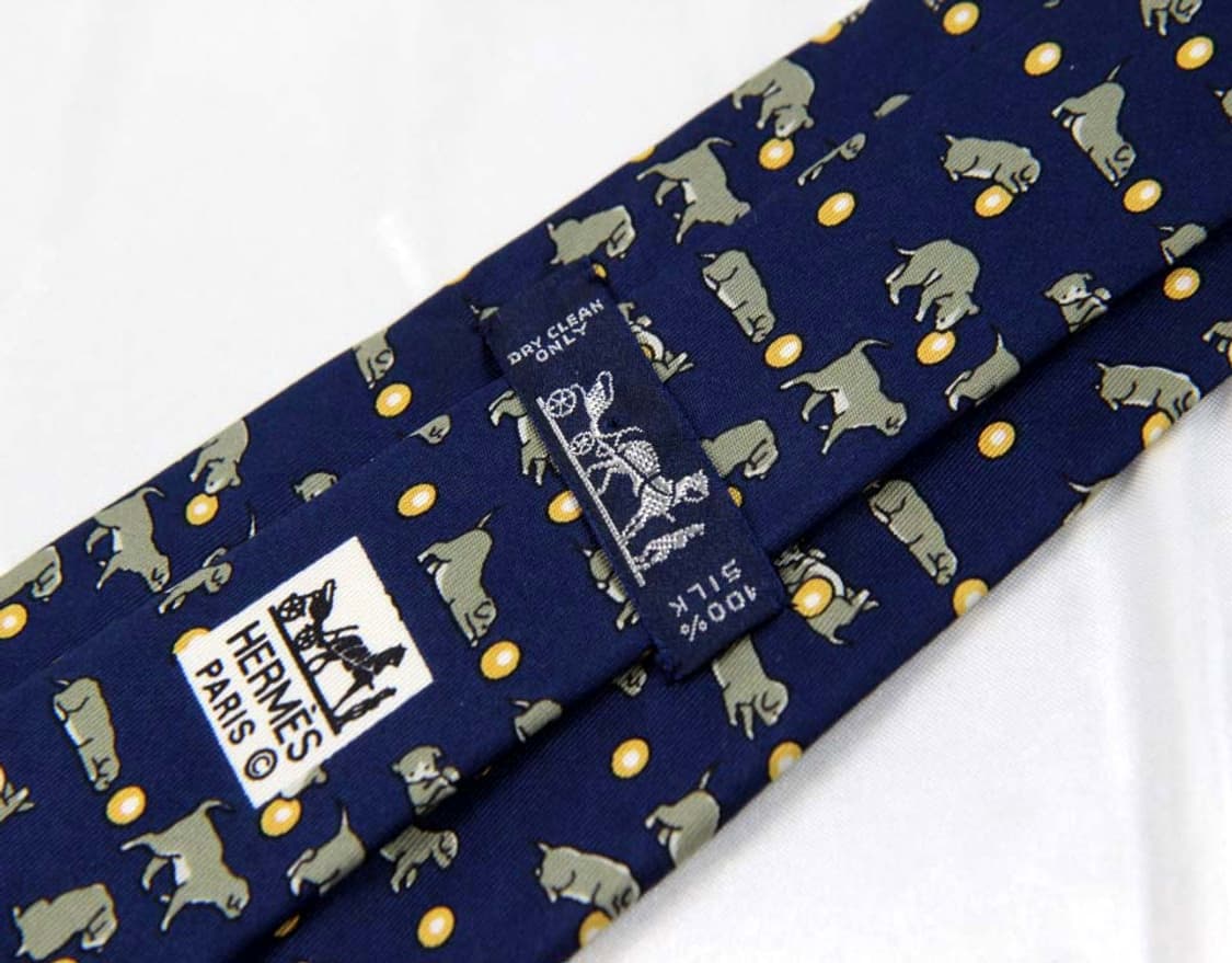  에르메스 8.8cm A등급 남자 명품 넥타이 상품이미지3