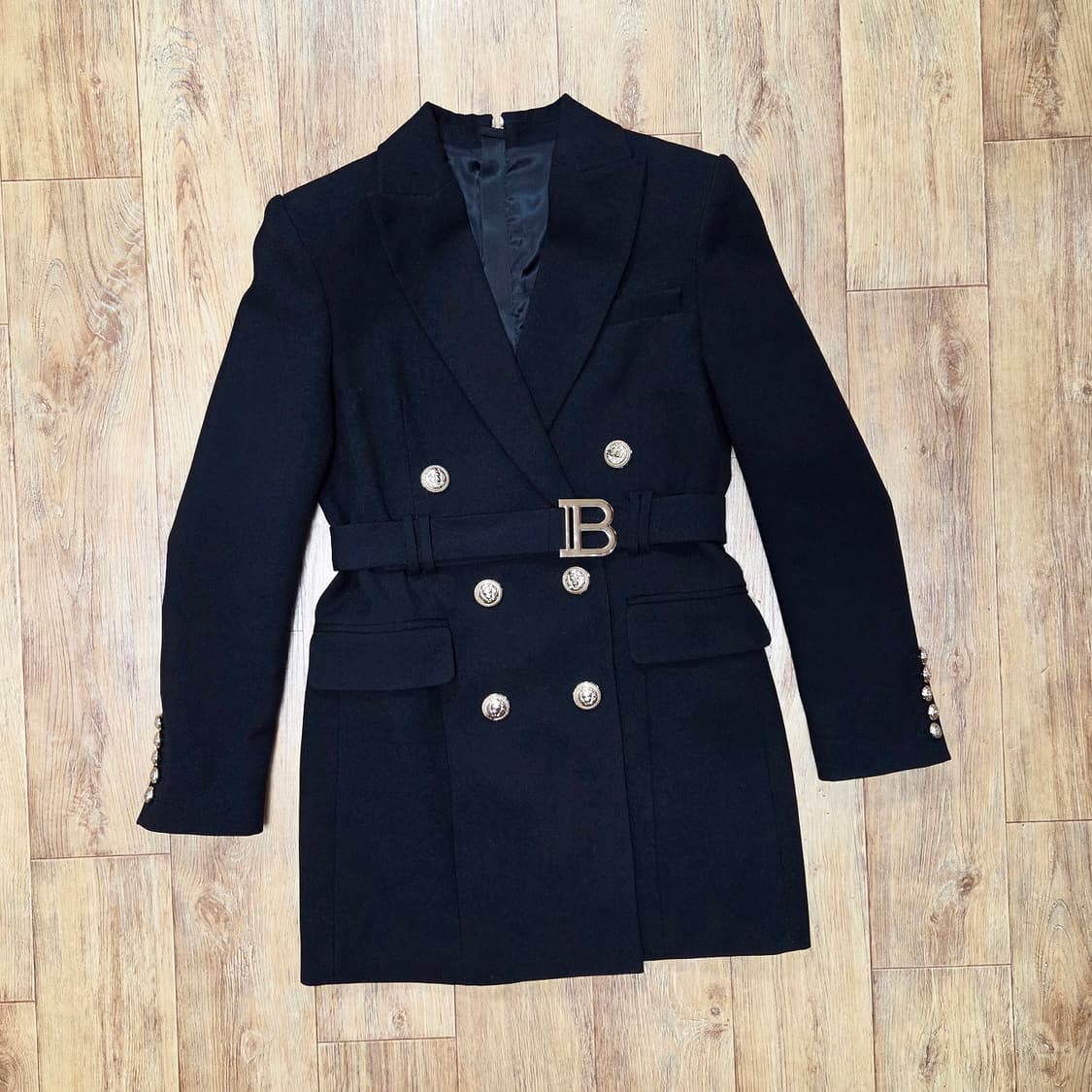 발* B벨티드 더블버튼 자켓원피스 55 상품이미지5