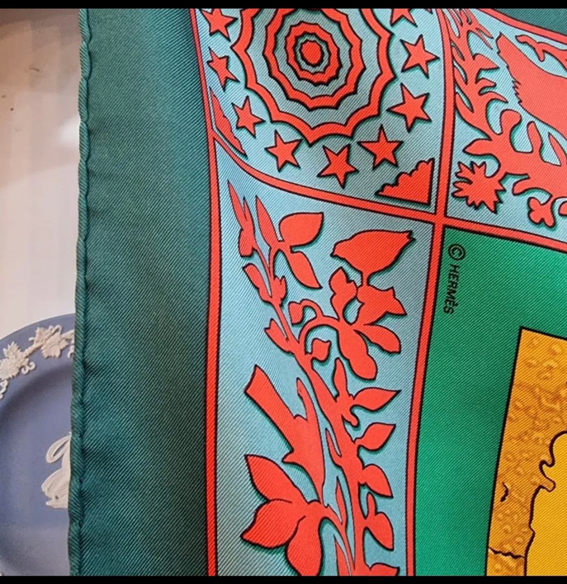 에르메스 카레 90 Early America 실크 스카프 상품이미지4