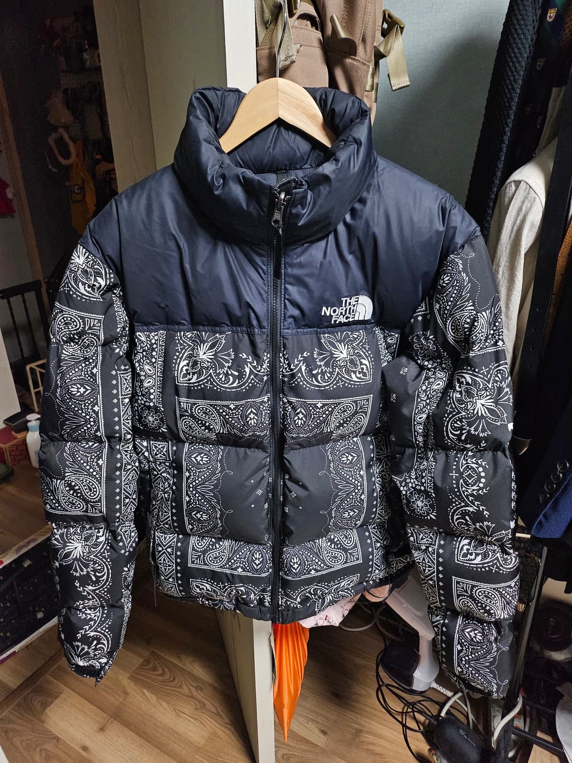 M 노스페이스 노벨티 눕시 페이즐리 리얼블랙 상품이미지1