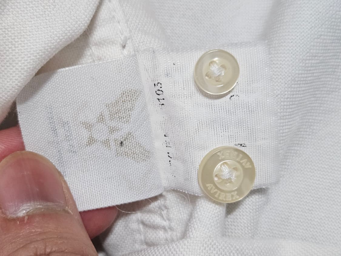 아비렉스 00s 화이트 옥스퍼드 셔츠. L사이즈 상품이미지6