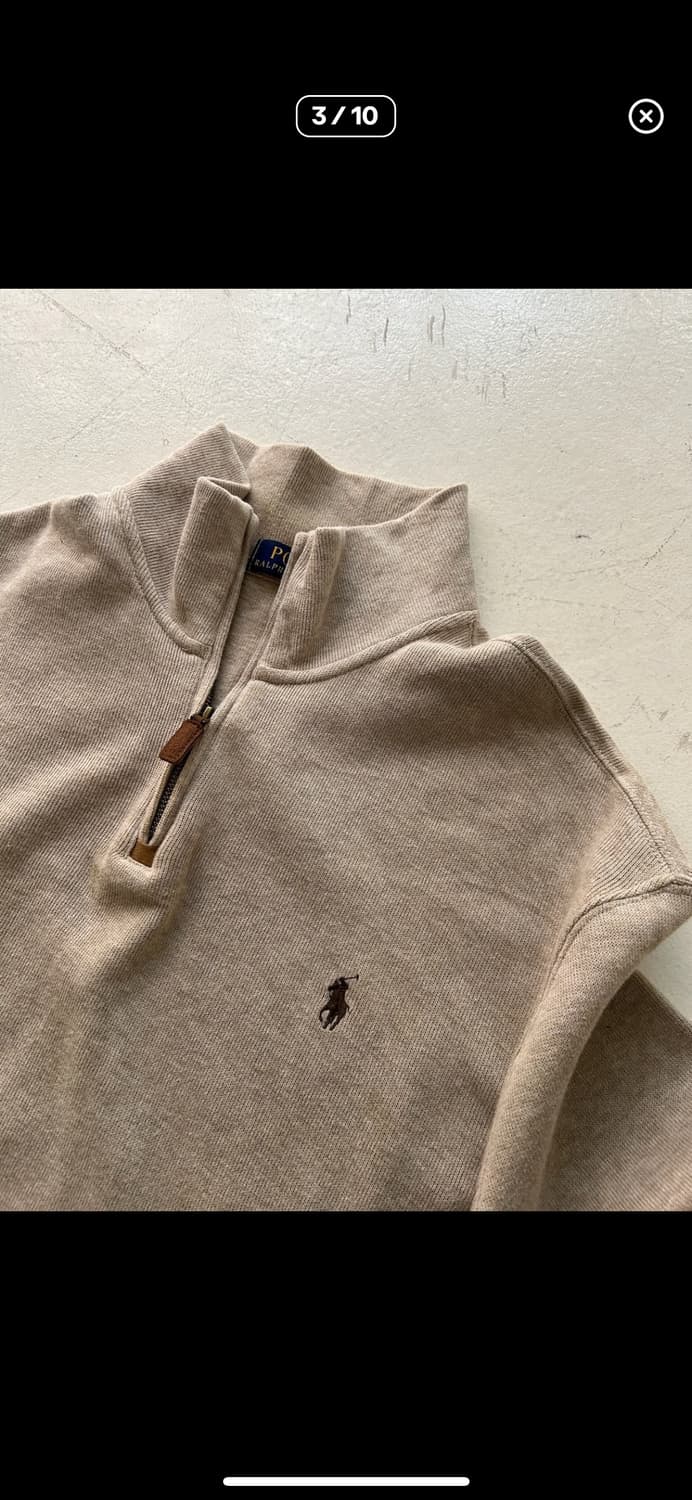 랄포로렌 하프집업 베이지 (정품) 상품이미지2