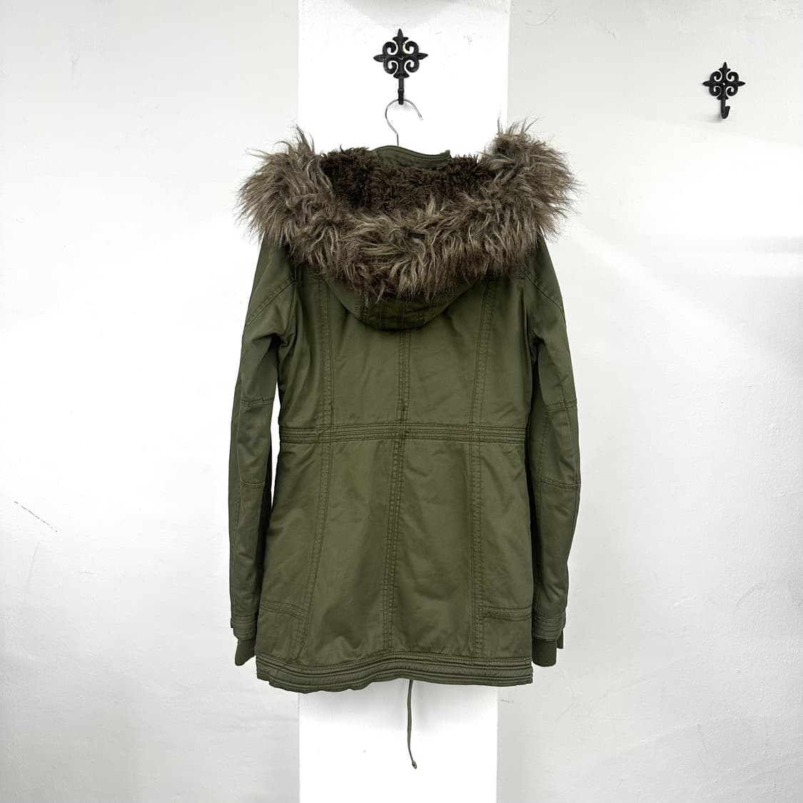 Abercrombie khaki fur jacket 상품이미지3