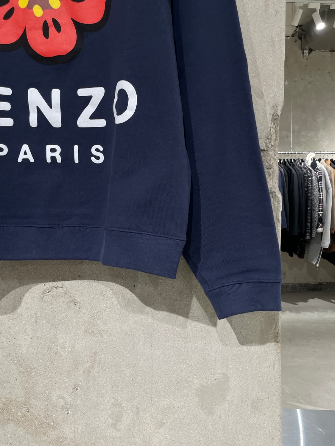 겐조 네이비 보케 플라워 스웻 셔츠 상품이미지5