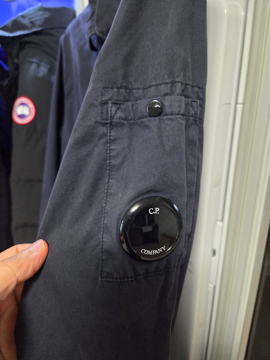 [정품] C.P. 컴퍼니가먼트다잉 오버셔츠 네이비 상품이미지4