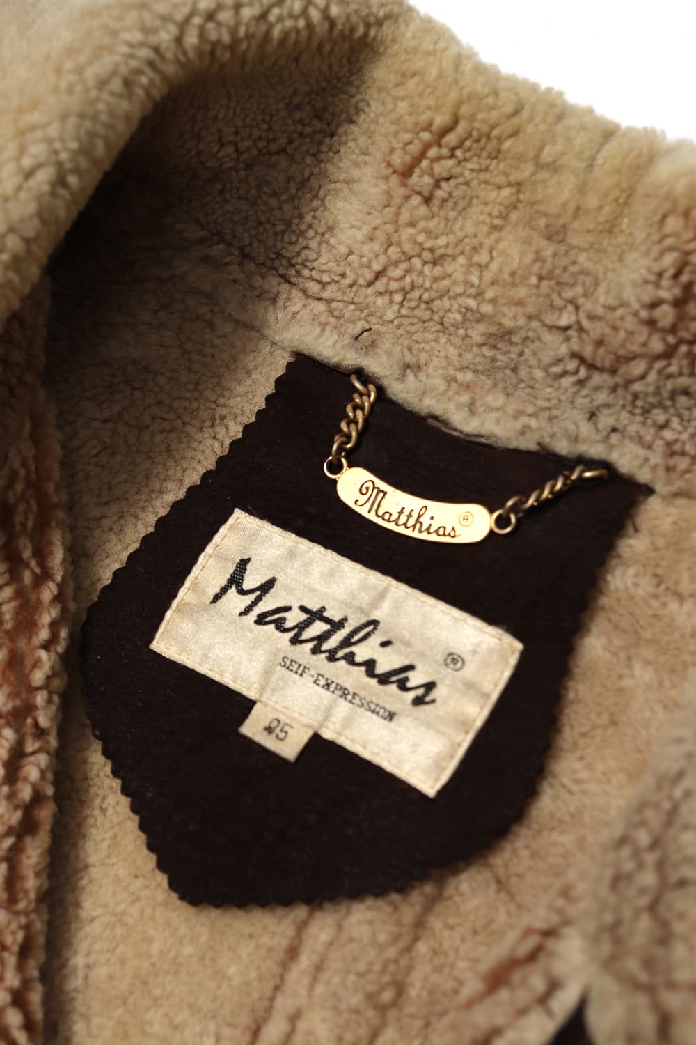 MATTHIAS 램스킨 스웨이드 시어링 무스탕 자켓 size 95 상품이미지5