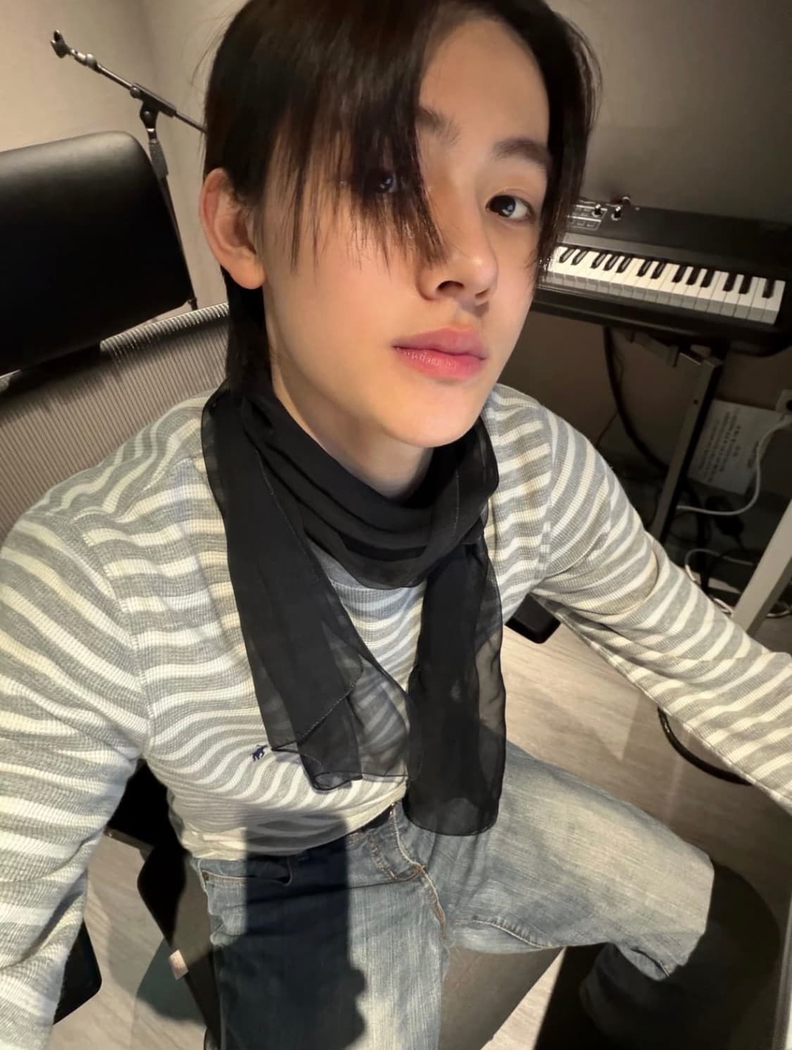 폴로 랄프로렌 엄성현 와플 니트 블랙 상품이미지5