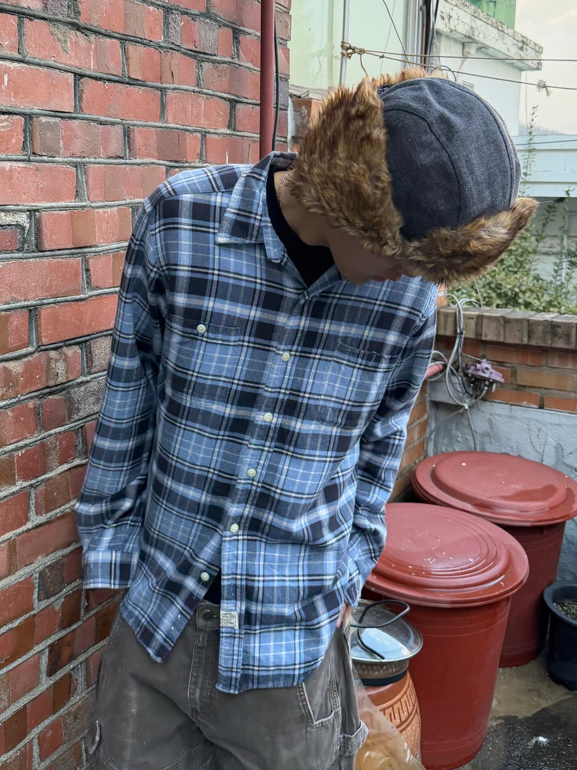 빈티지 플란넬 셔츠 상품이미지1