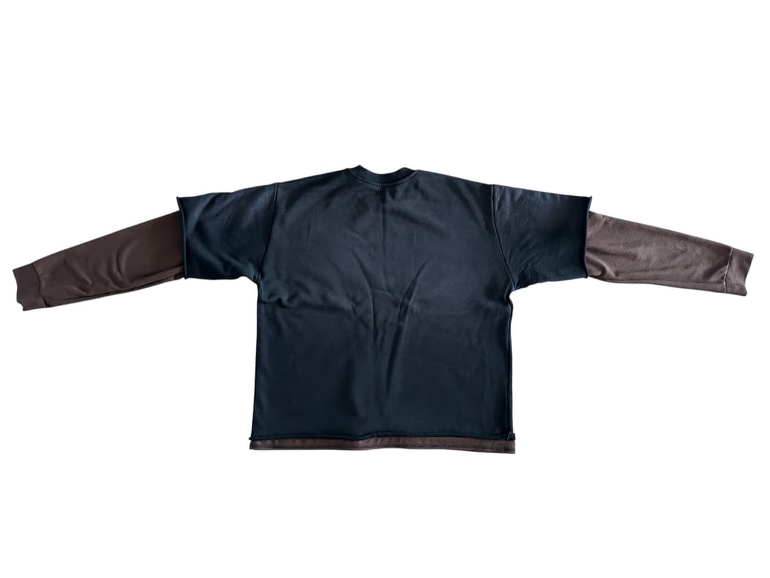 [XL] 제이디드런던 더블 레이어드 스웻셔츠 블랙 상품이미지2