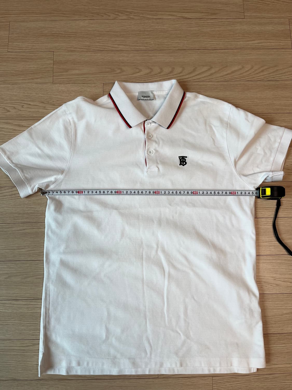 버버리 화이트 카라티 XXL 정품 상품이미지5