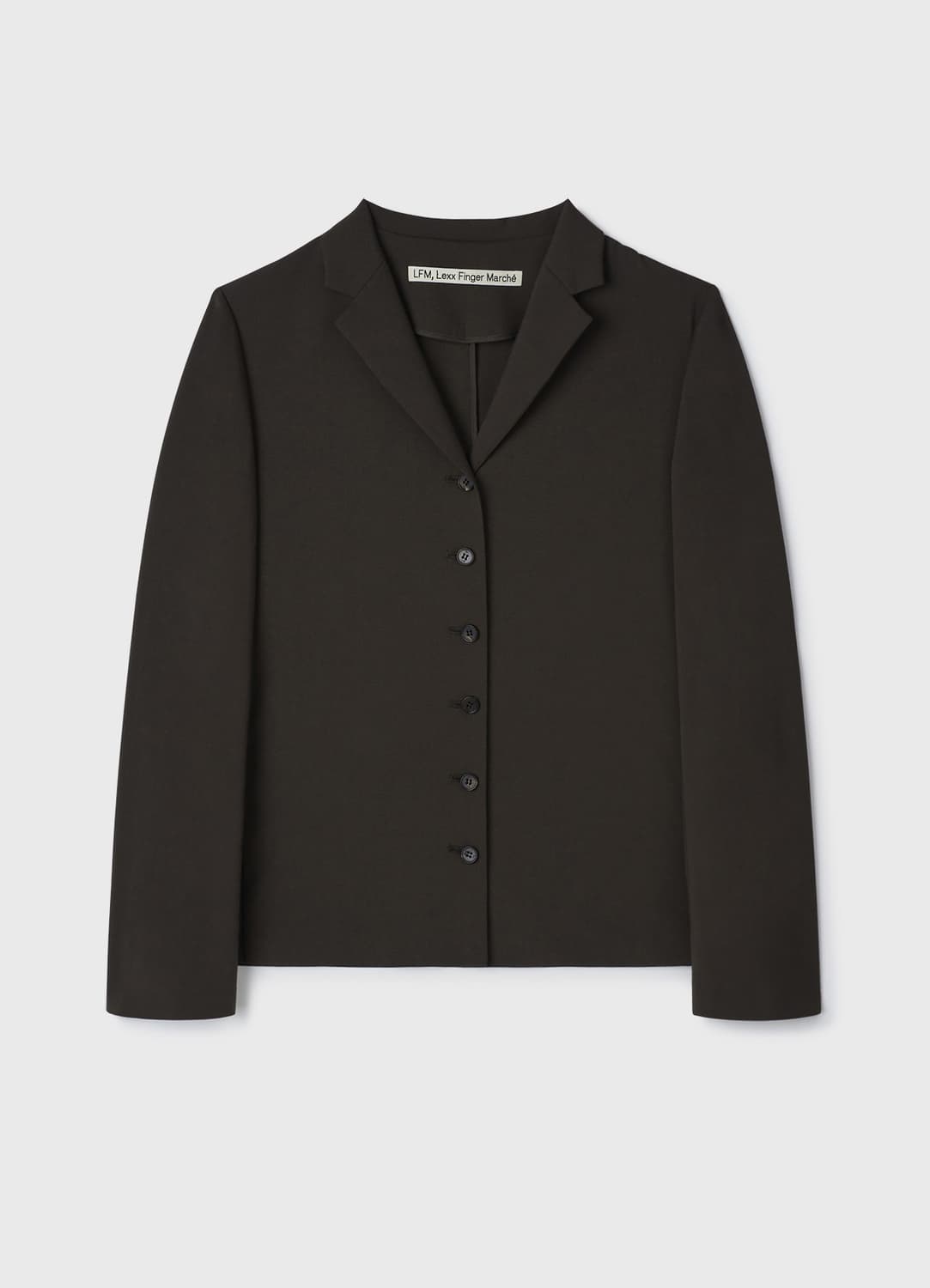 lfm rene sheer button jacket 브라운 상품이미지1