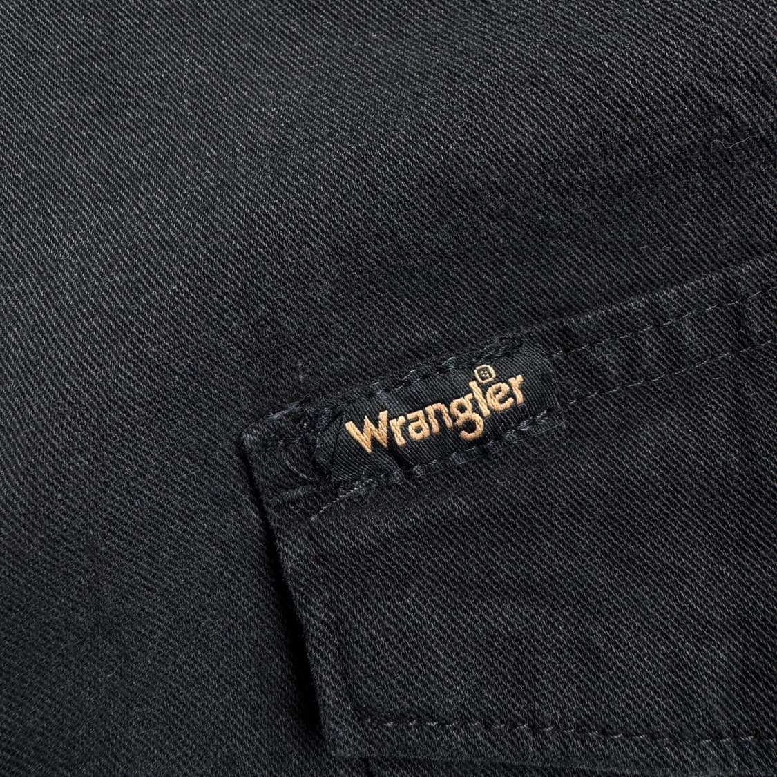 랭글러 웨스턴 데님 셔츠 블랙 상품이미지4