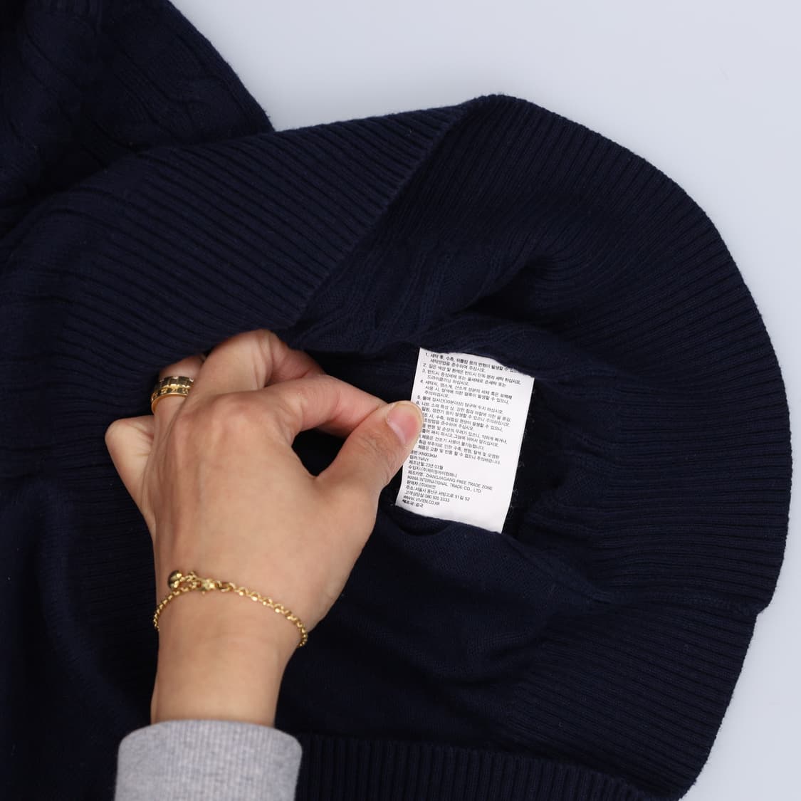 95 키스해링 케이블 니트조끼 0407H1 상품이미지5