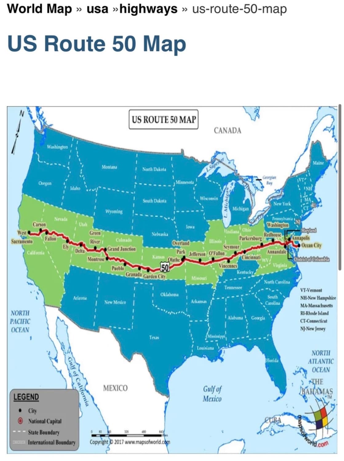 USA Route 50 패치 빈티지 볼캡 모자 상품이미지5