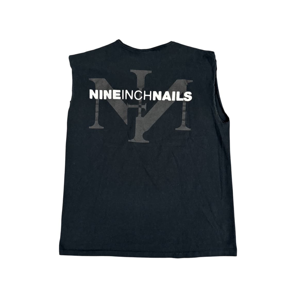 빈티지 90s 나인인치네일스 NIN 컷오프 슬리브리스 티셔츠 상품이미지2