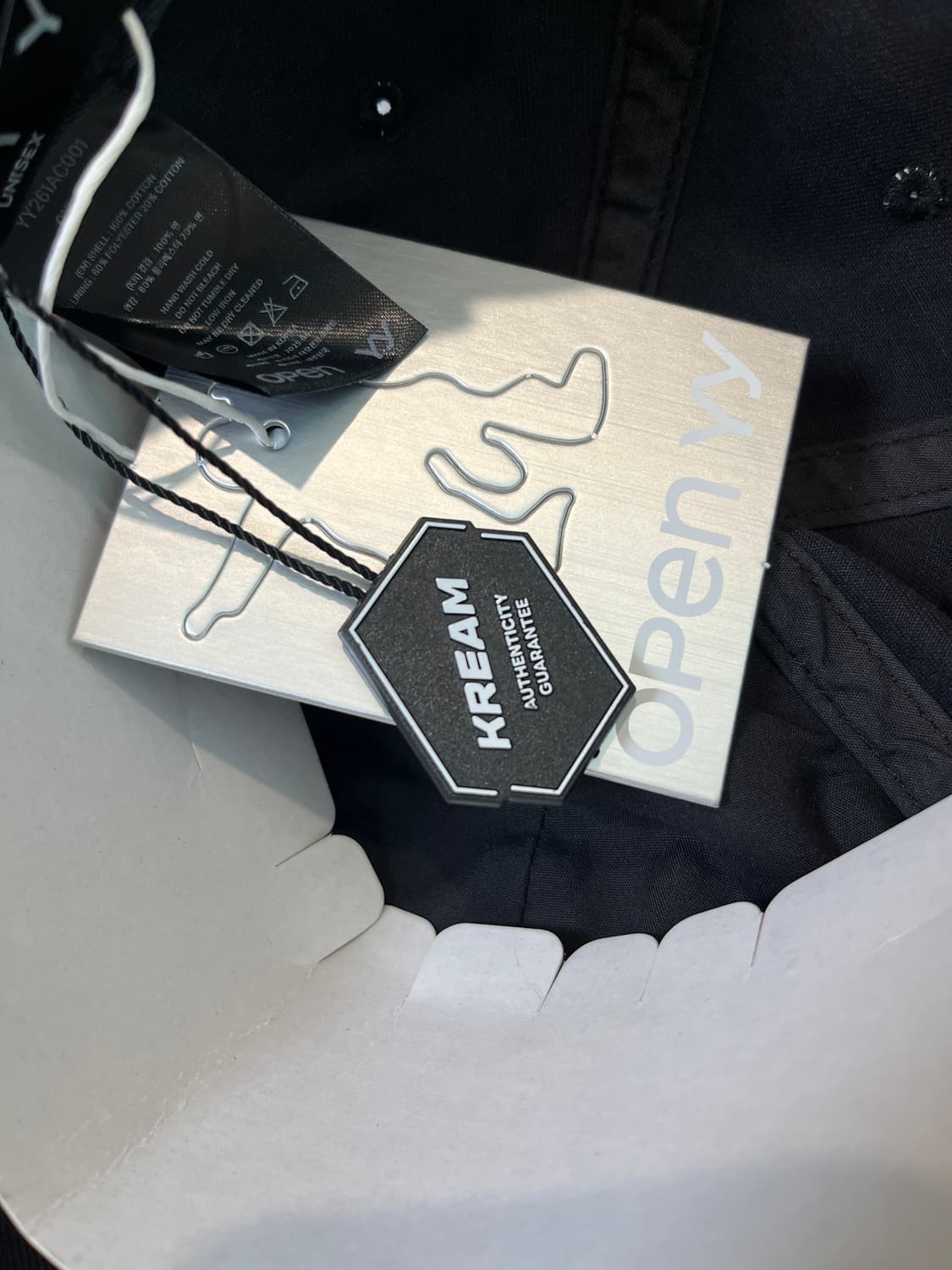 오픈 Yy 그라디언트 볼캡 블랙 상품이미지4