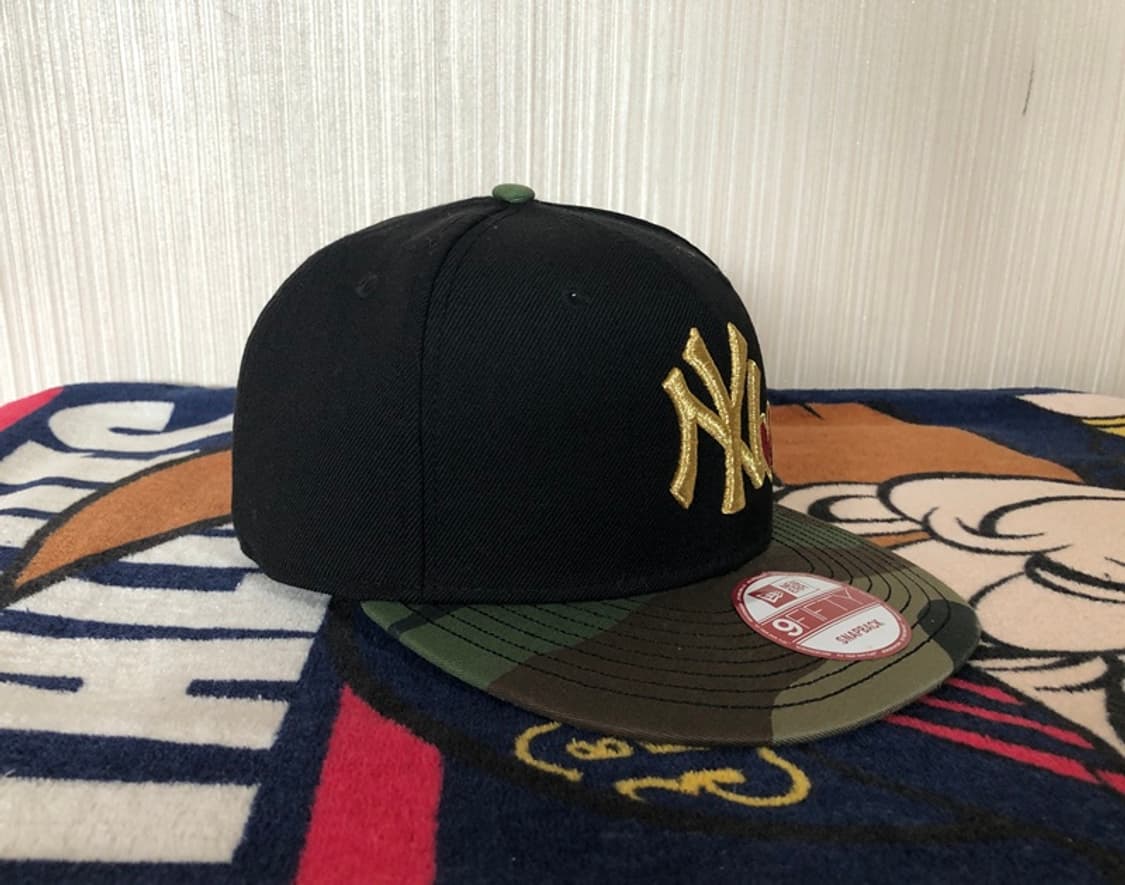 MLB 뉴에라 뉴욕양키스 블랙X카모 스냅백/모자 상품이미지6
