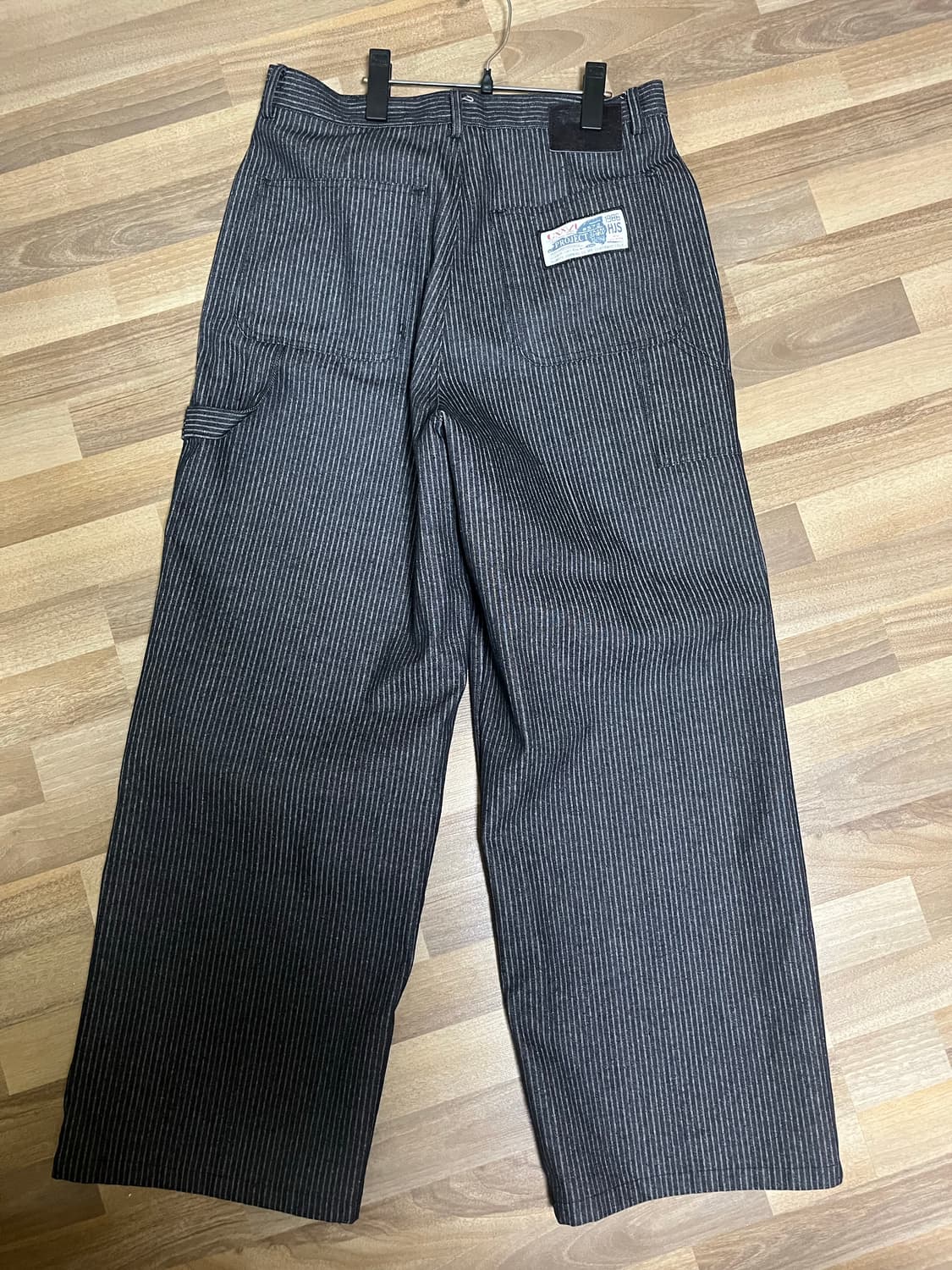 스트라이프 와이드 팬츠 상품이미지2