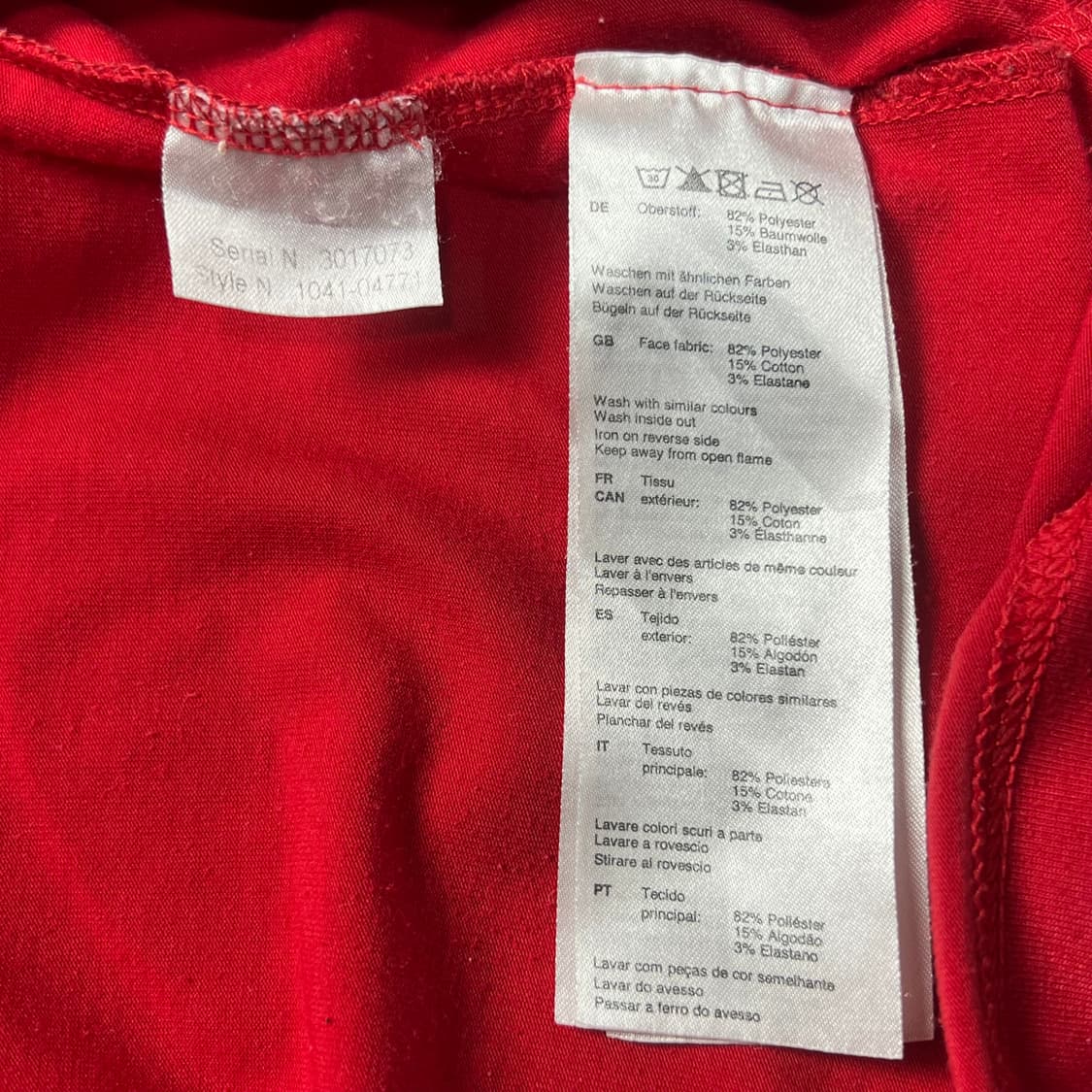 마무트 빅로고 반팔 레드 M 상품이미지4