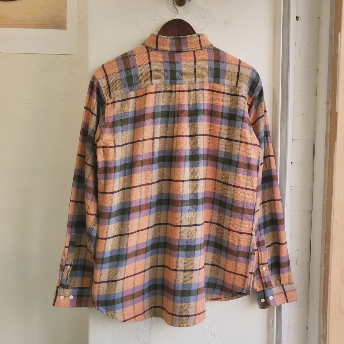 멀티체크 플란넬 셔츠 상품이미지7