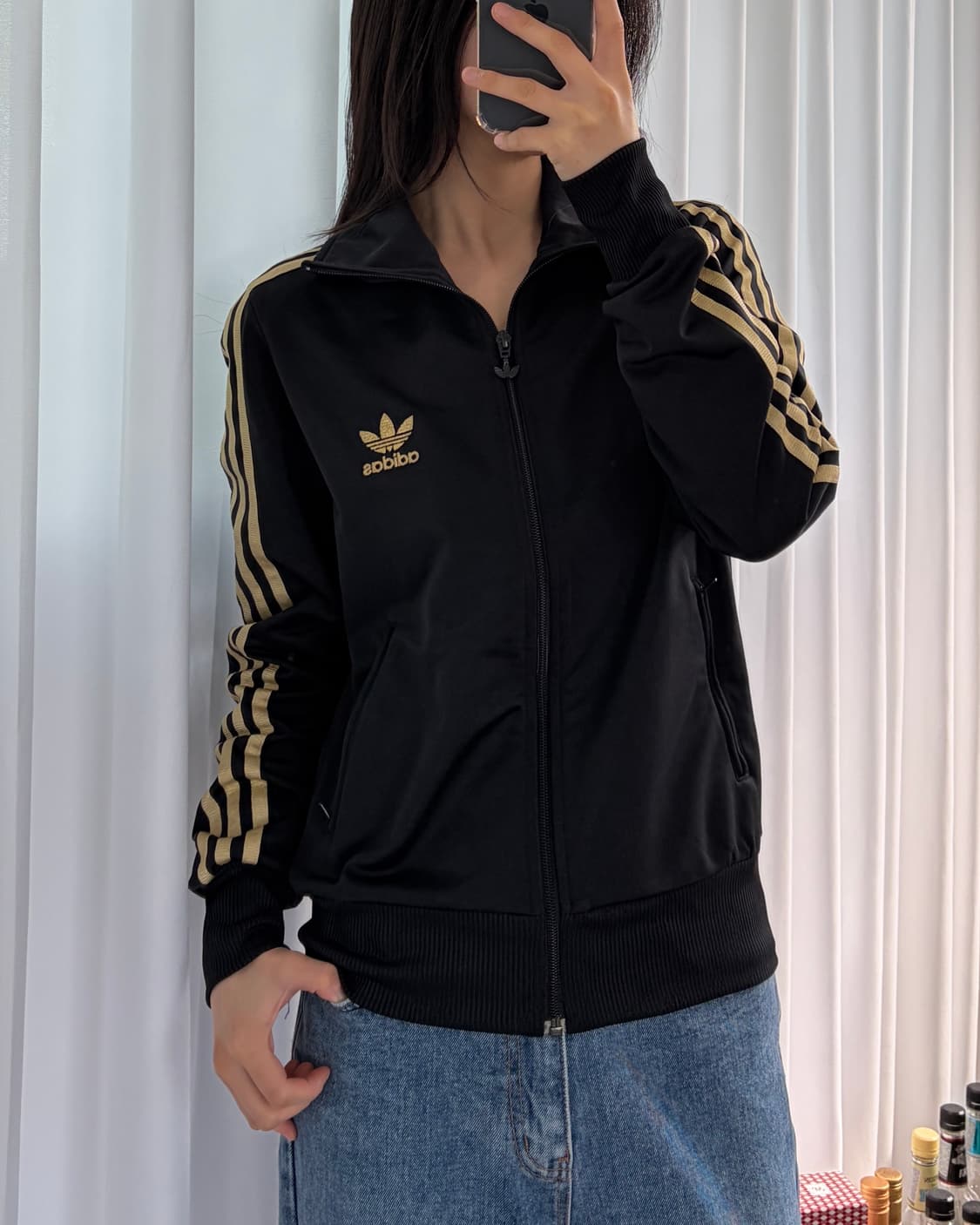 [M]아디다스 파이어버드 검골 골드 트랙탑 져지 상품이미지1