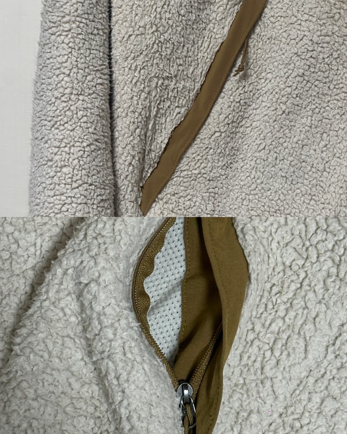 노스페이스 플리스 집업 자켓 후리스 아이보리/XL/105 상품이미지7