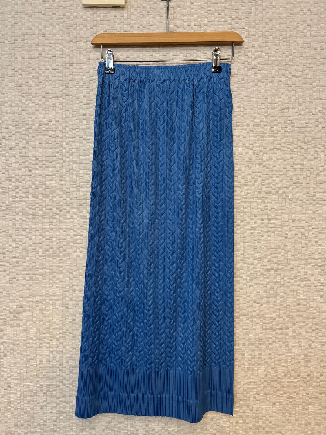 플리츠플리즈 케이블 스티치 긴팔탑,스커트 셋트 상품이미지3