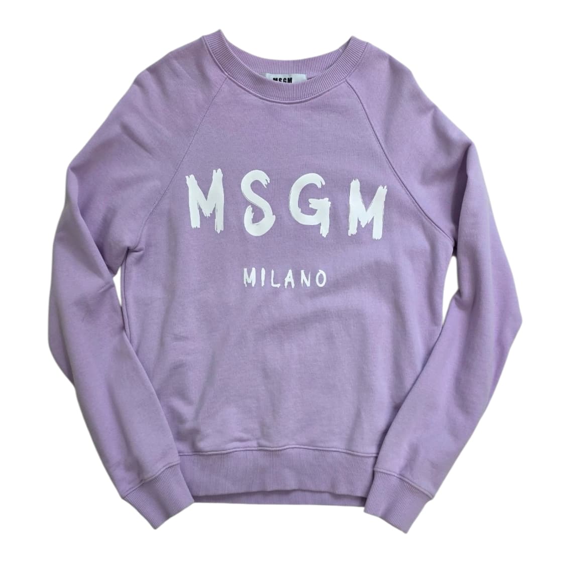 [프립]MSGM 밀라노 로고 맨투맨 연보라/라일락 상품이미지4