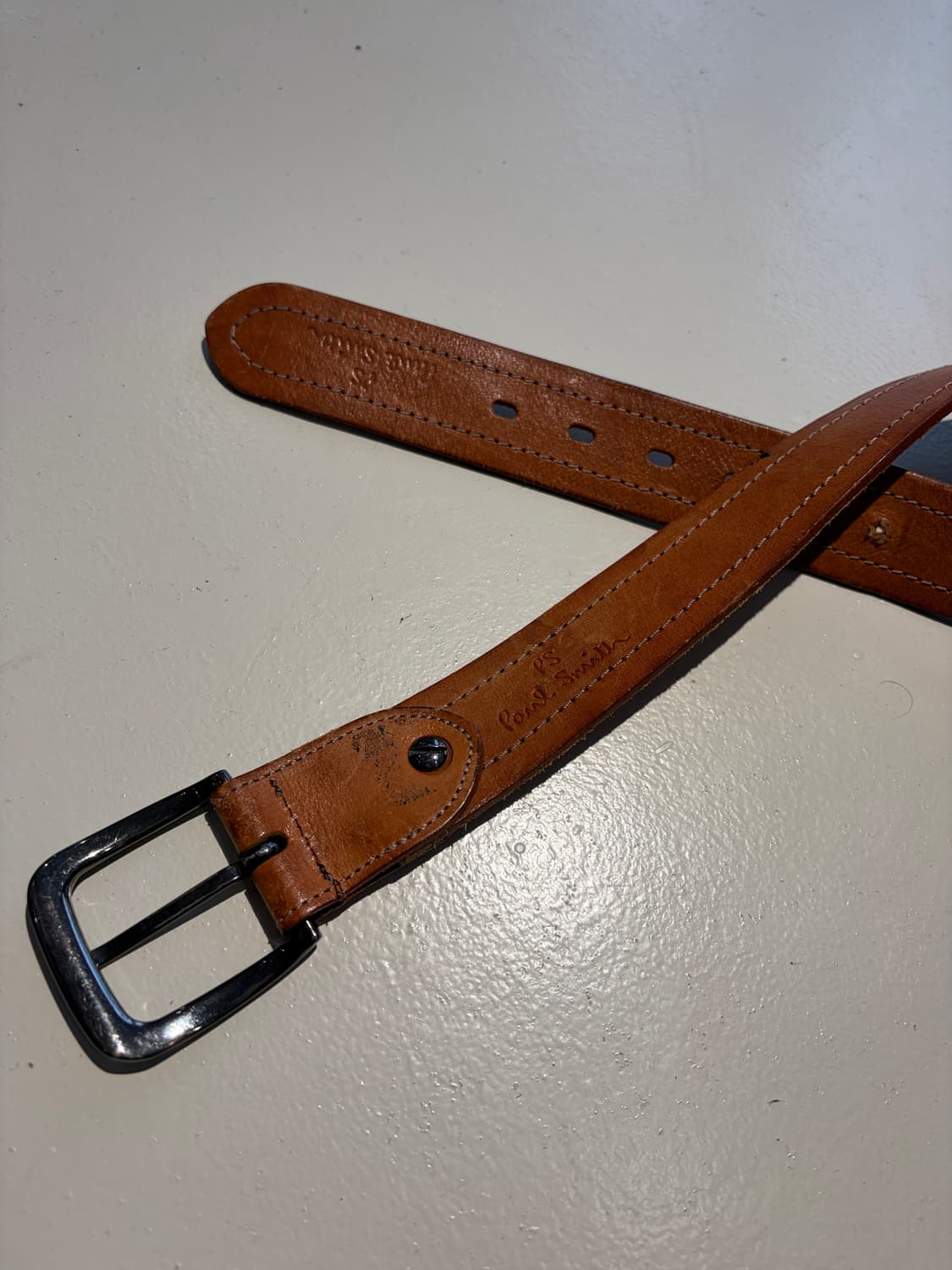 Paul Smith 미니멀 클래식 스티치 벨트 상품이미지2