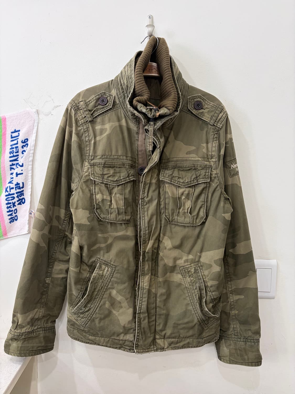 116. 아베크롬비 카모 밀리터리 자켓 상품이미지1