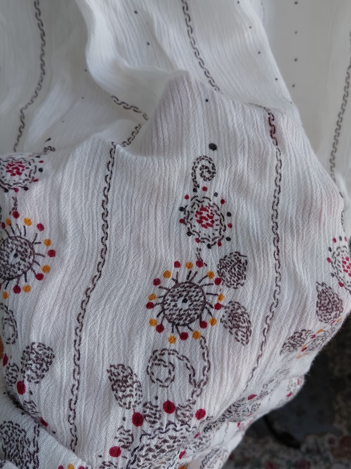 [일본빈티지] 아이보리색 플라워 민소매 나시 원피스 상품이미지5