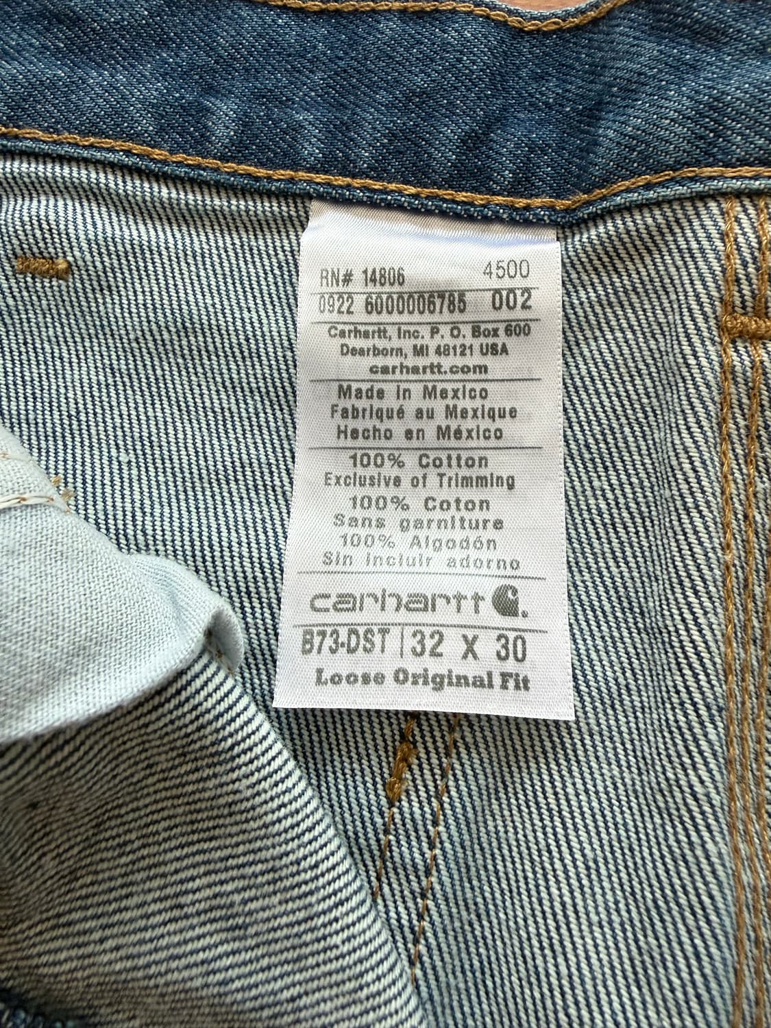 칼하트 더블니 중청 상품이미지2