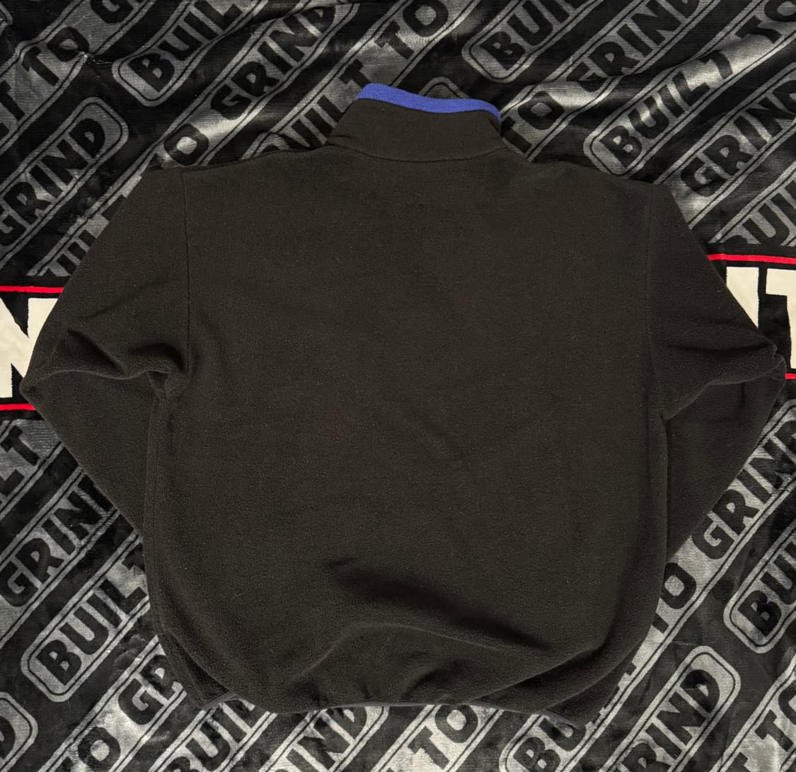 헬리 한센 쿼터 짚 플리스 풀오버 블랙 블루 메이드 인 유에스에이 상품이미지2