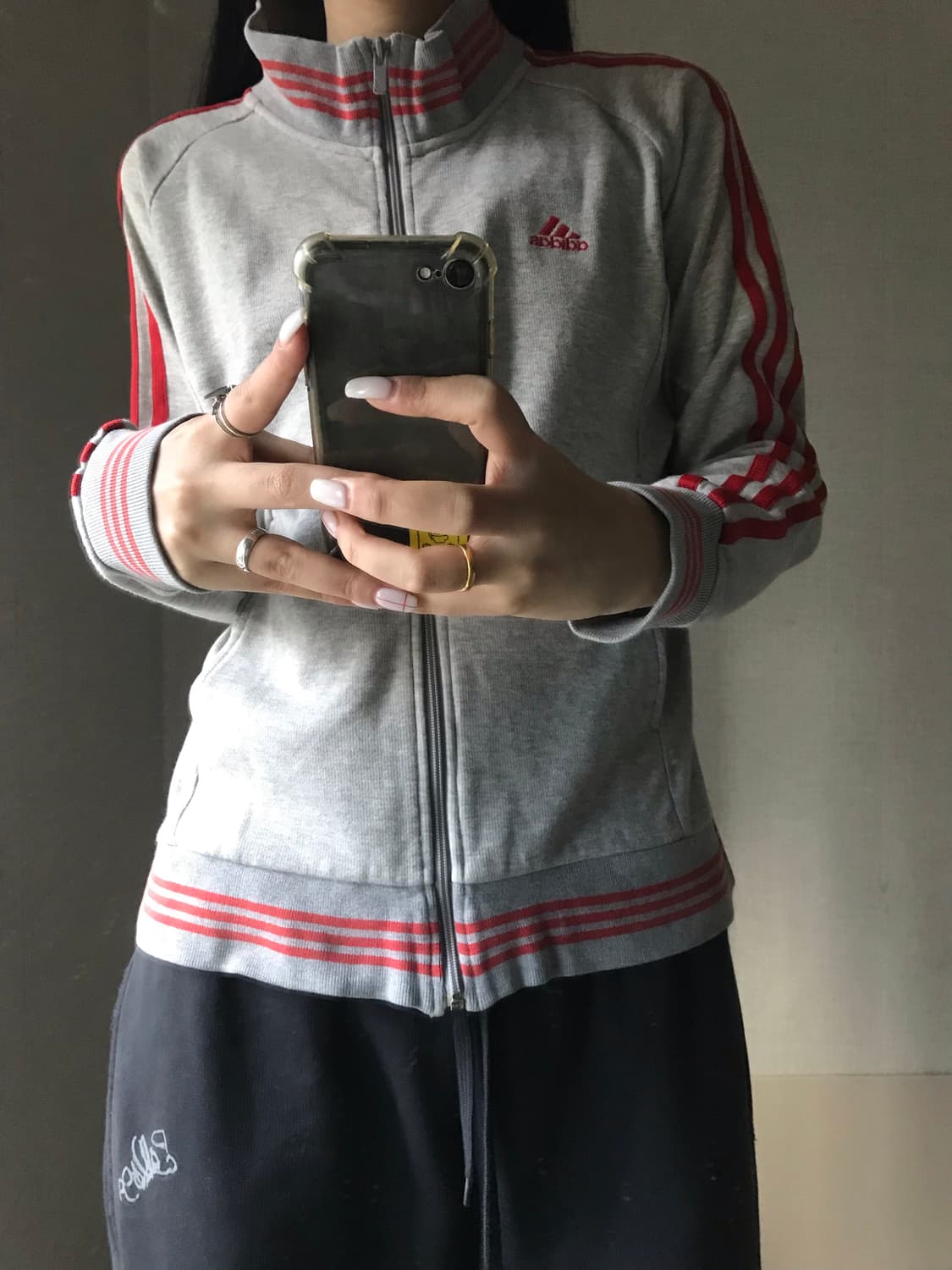 아디다스 00s 그레이 면집업 상품이미지2