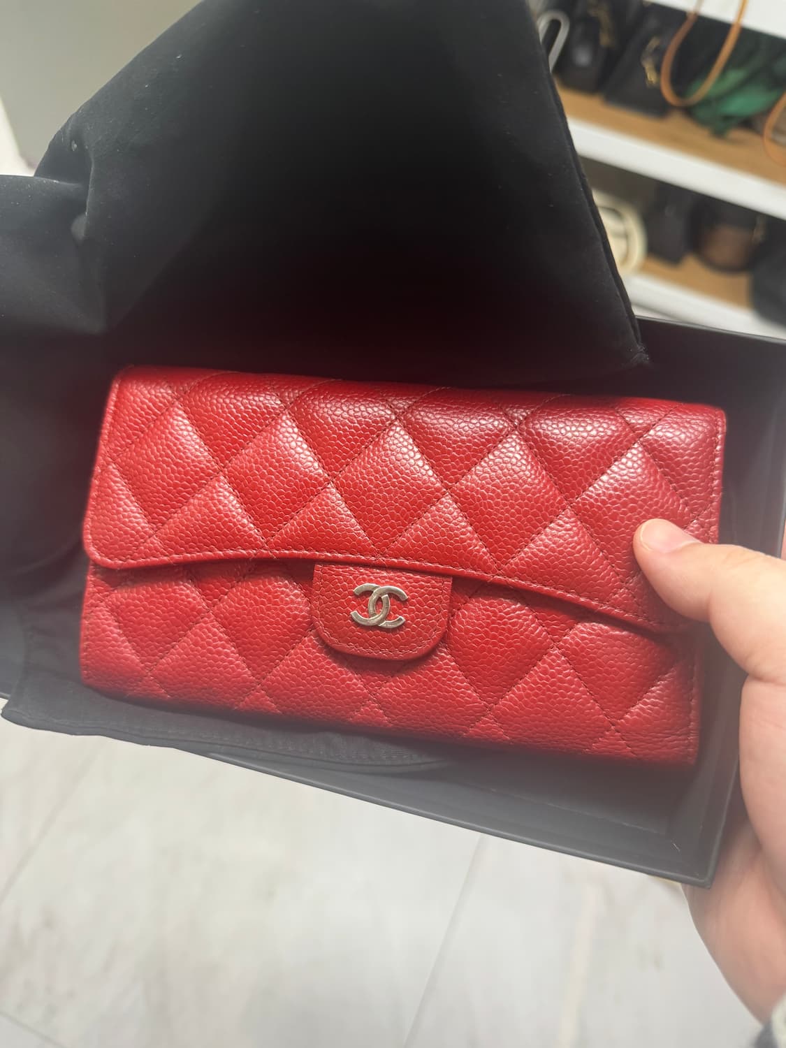 샤넬 캐비어 카드지갑 상품이미지2