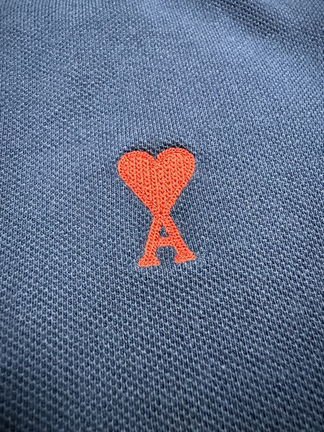 [급처] 아미(AMI) 하트 로고 폴로 네이비 상품이미지3