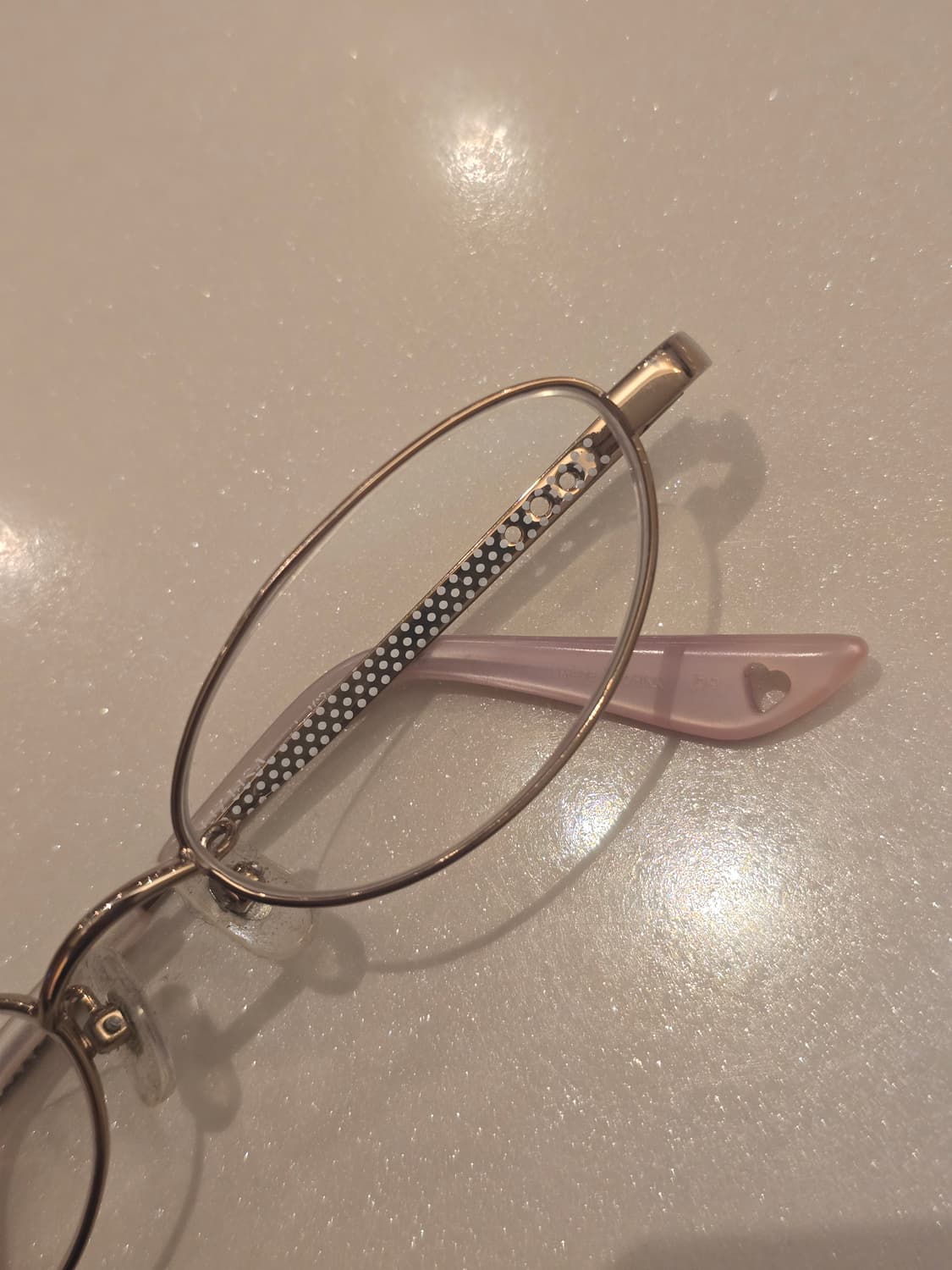 Liz Lisa 리즈리사 도트 하트 로즈골드 안경 상품이미지3