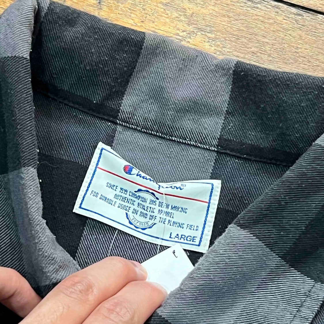 챔피온 체크 패턴 코치 자켓 상품이미지4