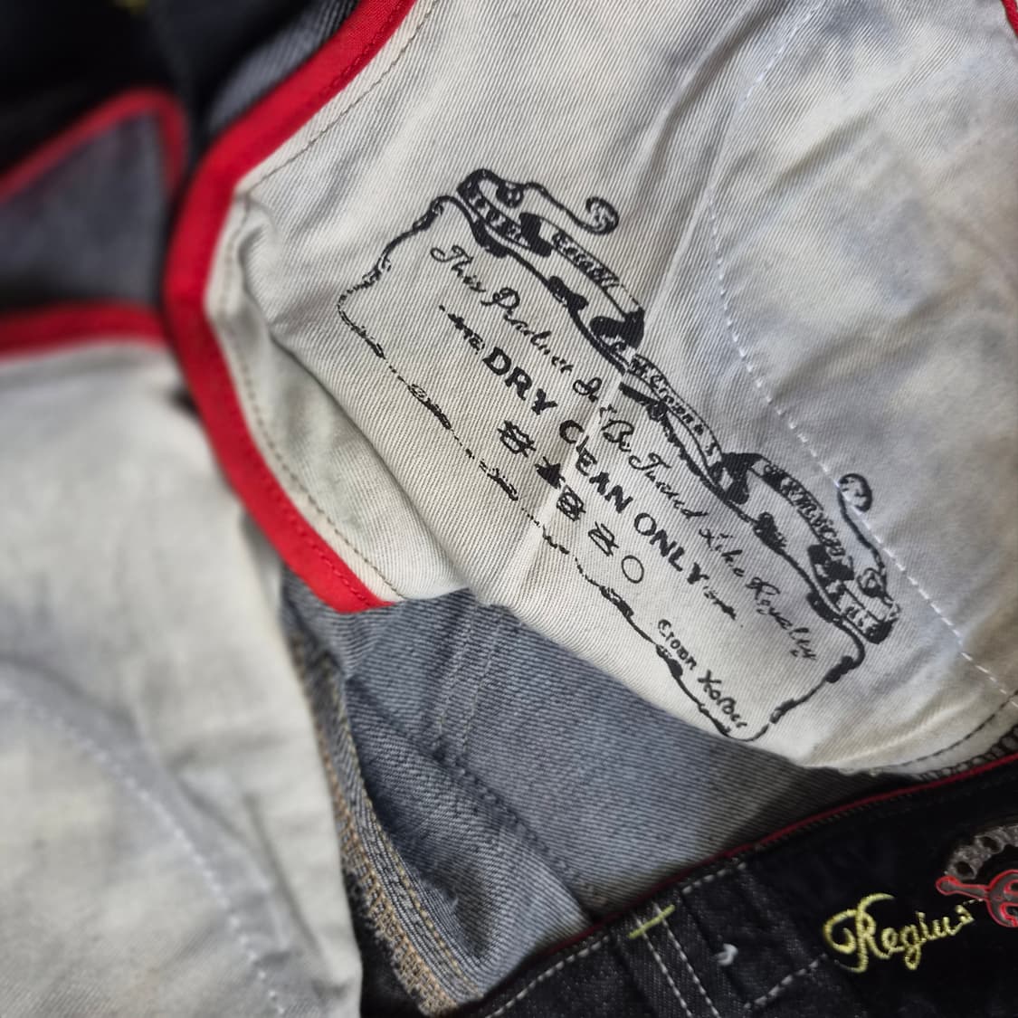 32) 크라운홀더 자수 청바지 데님팬츠 상품이미지6