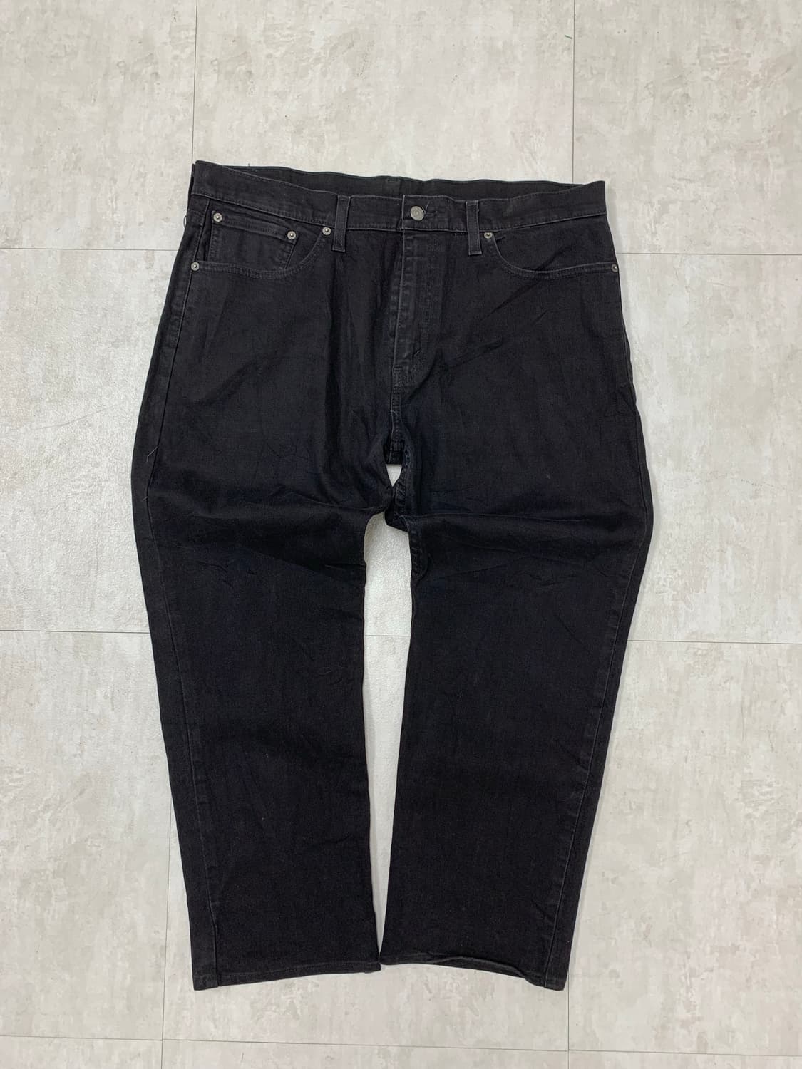 리바이스 블랙 와이드 데님 팬츠#752 상품이미지1