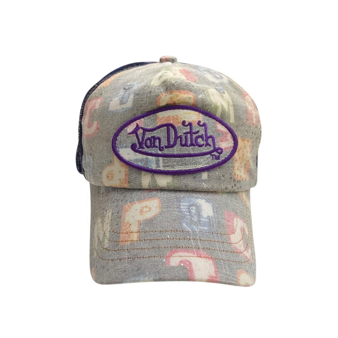 본더치 y2k 알파벳 퍼플 볼캡 상품이미지5