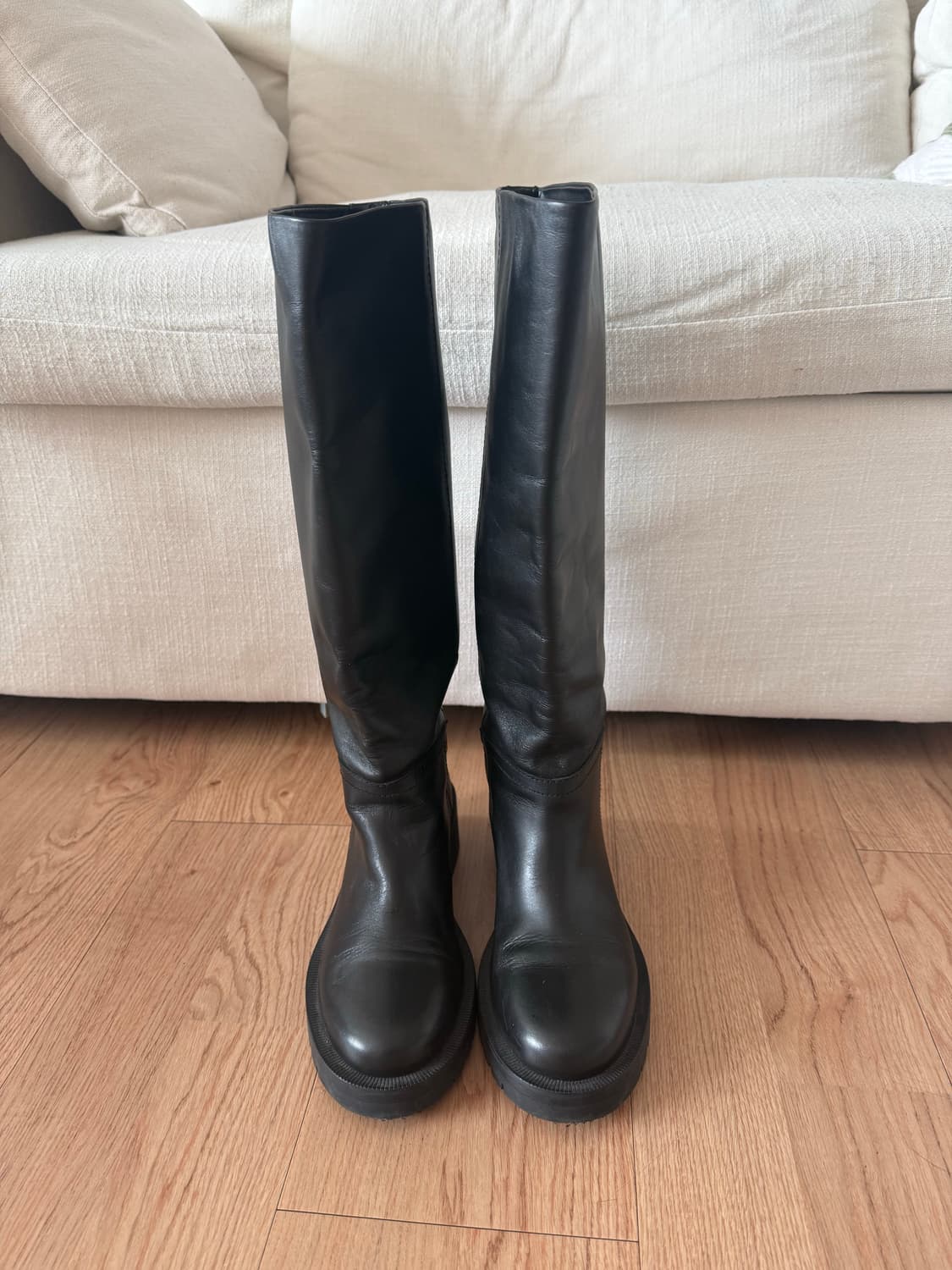 자라 블랙 롱부츠 상품이미지2