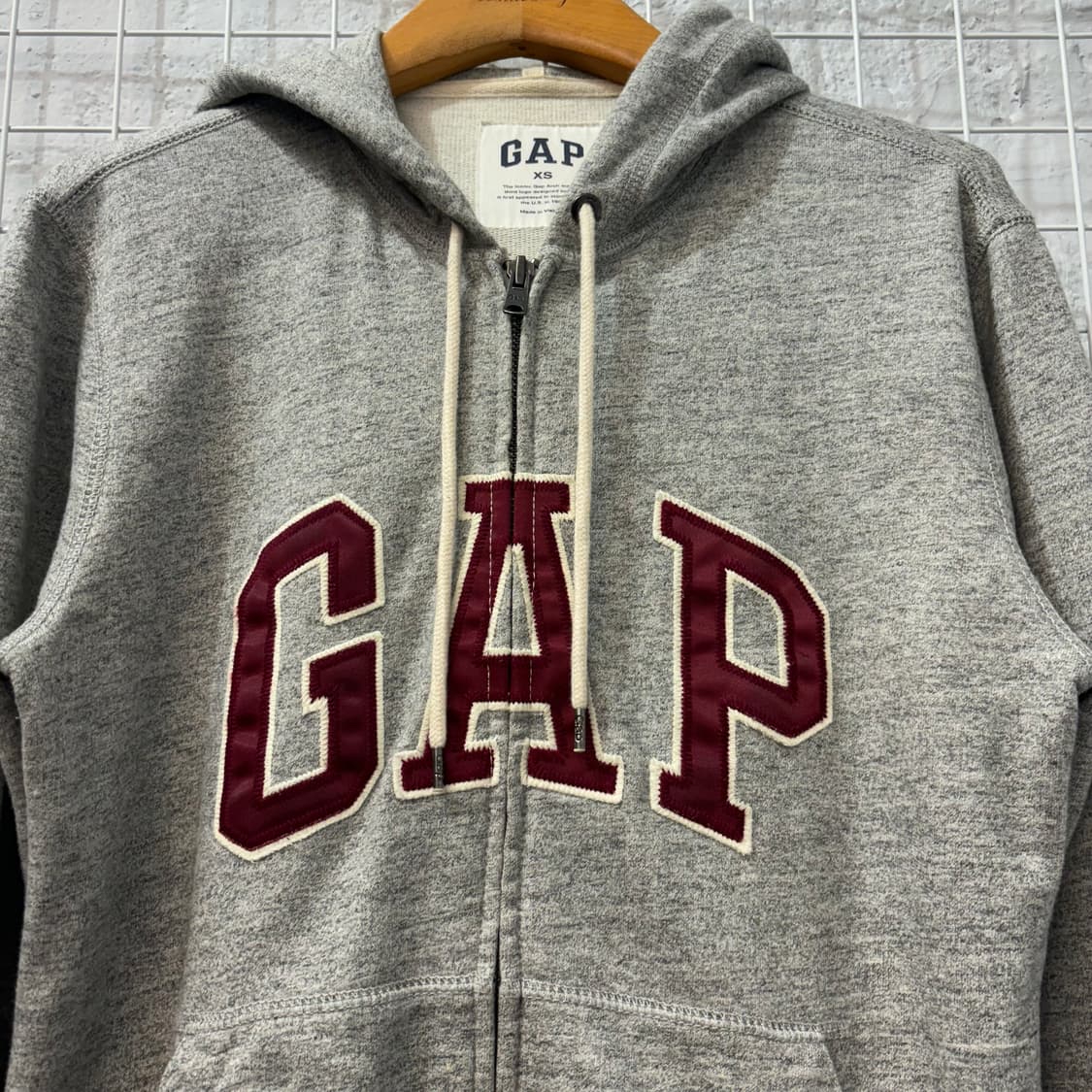 GAP 갭 y2k 빅 로고 후드집업 XS 상품이미지5