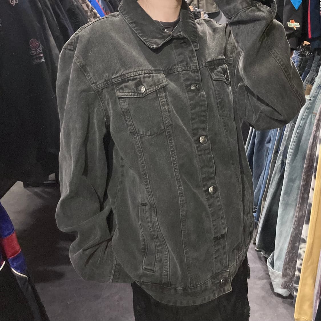 [IM] vtg 흑청 데님 자켓 상품이미지4