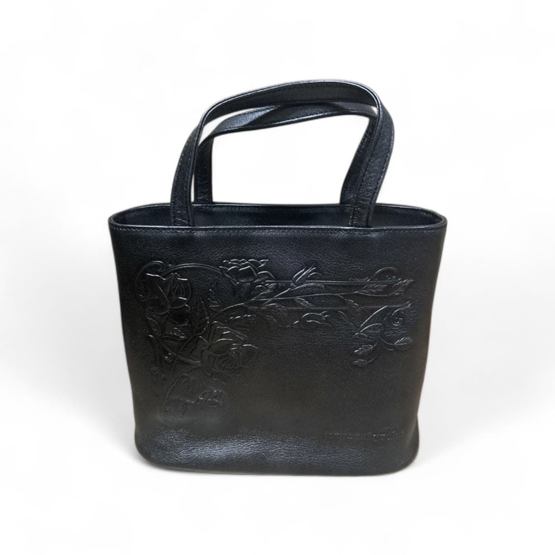 장폴고티에 뉴로즈 레더 핸드백 토트백 블랙 상품이미지1