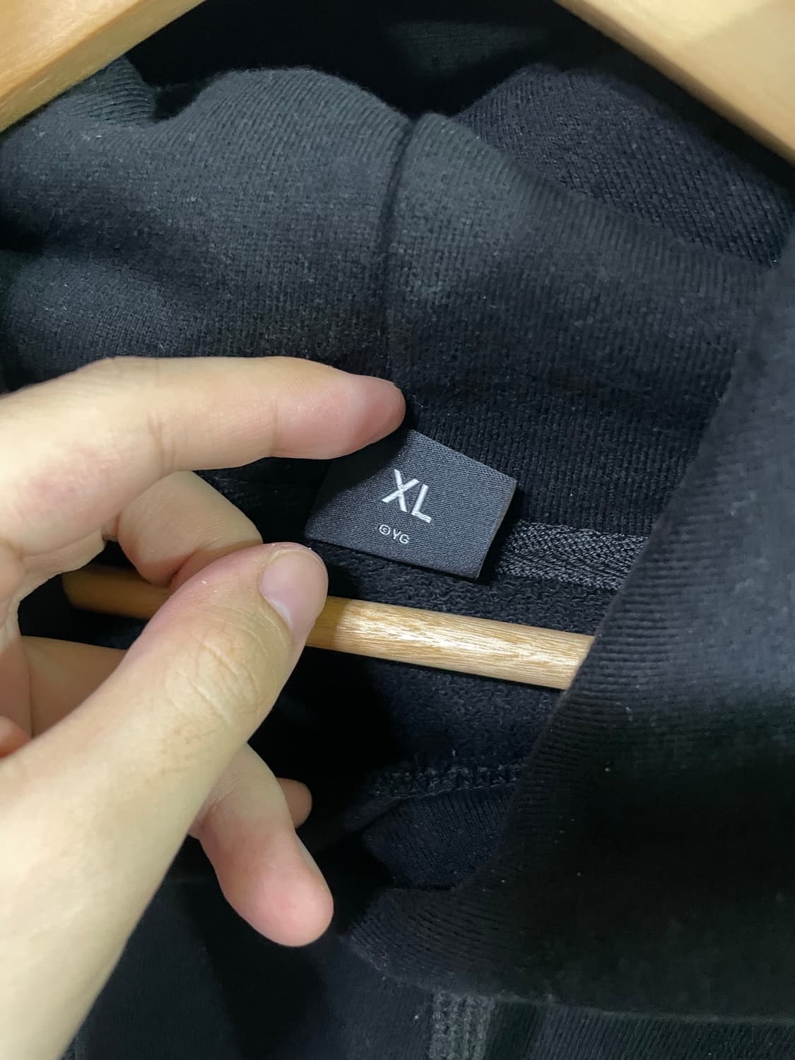 2NE1 블랙 후드티 XL 한정판 상품이미지5