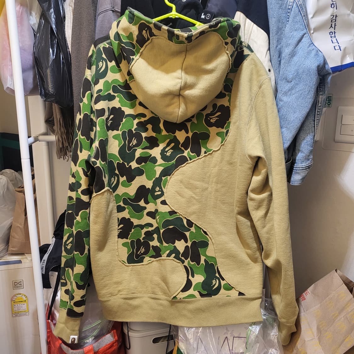 BAPE 베이프 ABC 카모 패치워크 풀집업 후드집업 상품이미지3